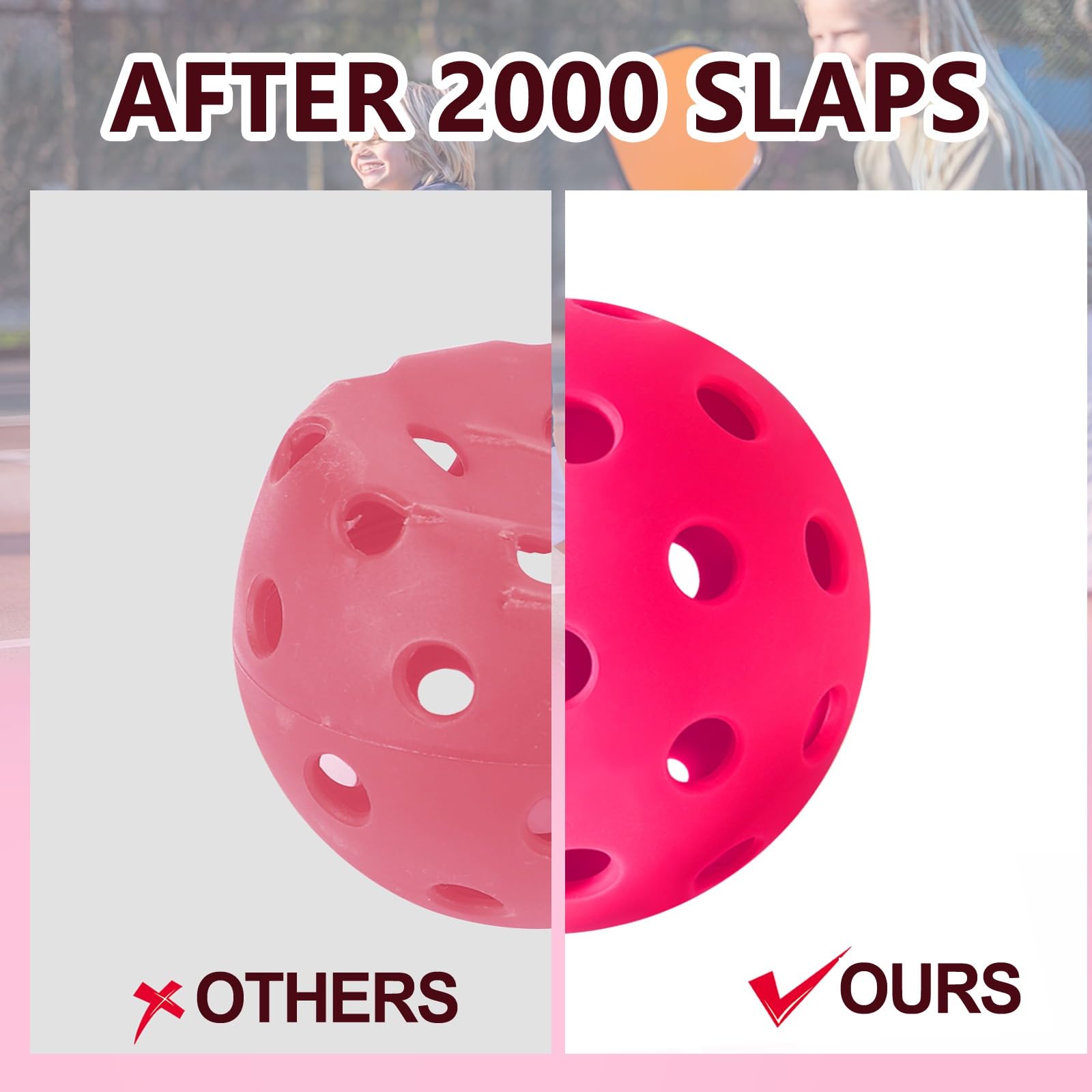 N Pickleball Balls, Outdoor Pickleball Balls 40 Holes Pickleballs For Sport Outdoor Play Elasticity And Sturdy Pickleballs For USAPA Approved Ideal For Beginners And Professional Clearance