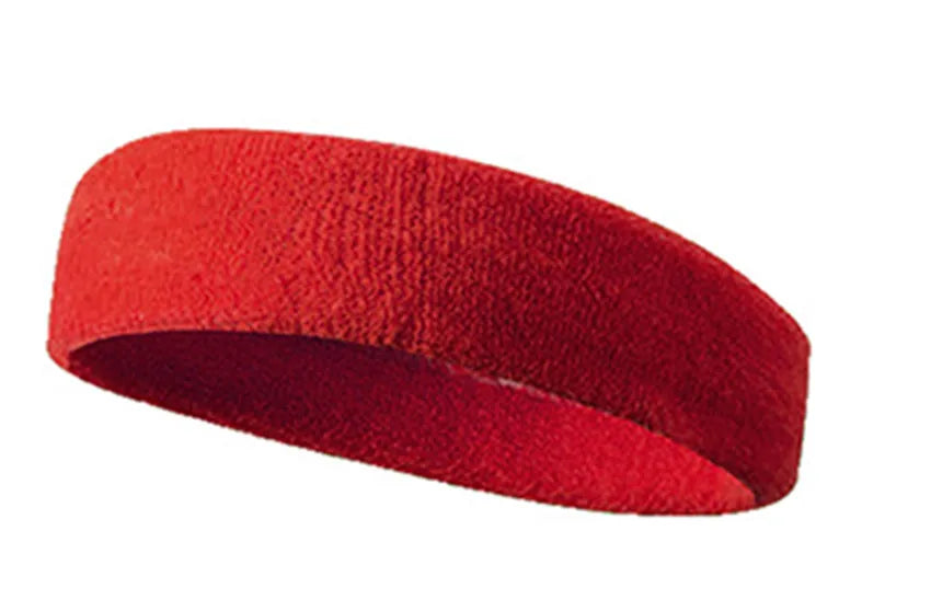 Bandeau de sport couleur unie, bandeau de course absorbant la transpiration, ceinture anti-transpirante de basketball, ceinture guide-transpiration pour le fitness