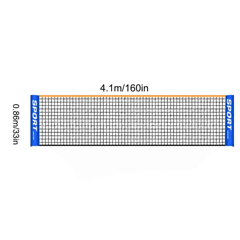 Portable Pickleball Net & Badminton Net Easy Setup Volleyball Net Proper Badminton Net Size Weatherproof Durable Easy Assembly