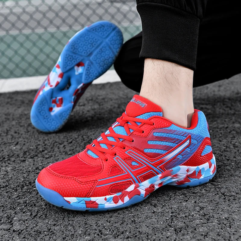 Chaussures de sport pour femmes et hommes, chaussures de badminton professionnelles, chaussures de tennis confortables et respirantes, chaussures de volley-ball amortissantes pour hommes