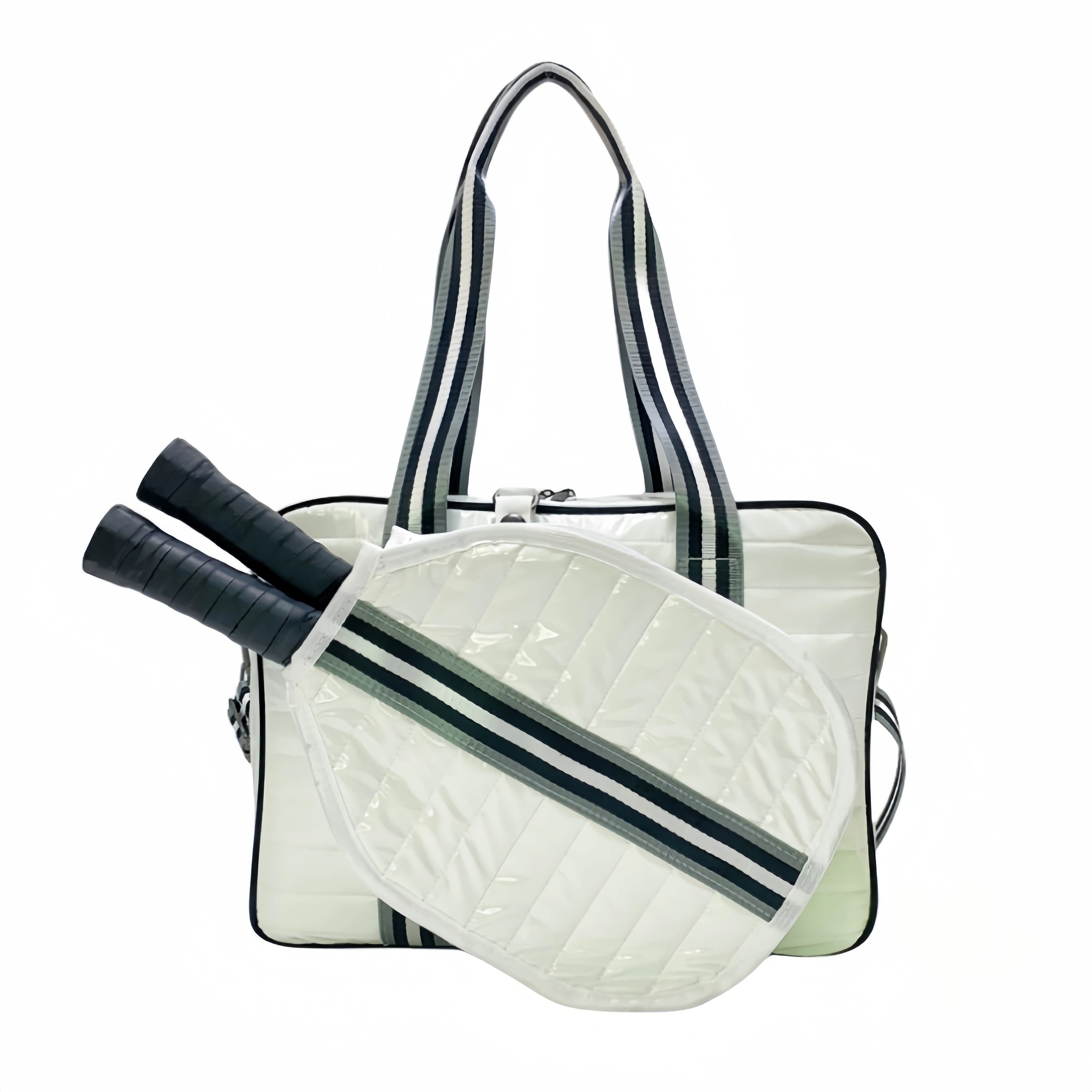 Neoprene Pickleball Bag for Women Quilted Puffer Pickleball Paddle Bag Pickle ball Racquet Bag  Large Pickleball Racket Sling