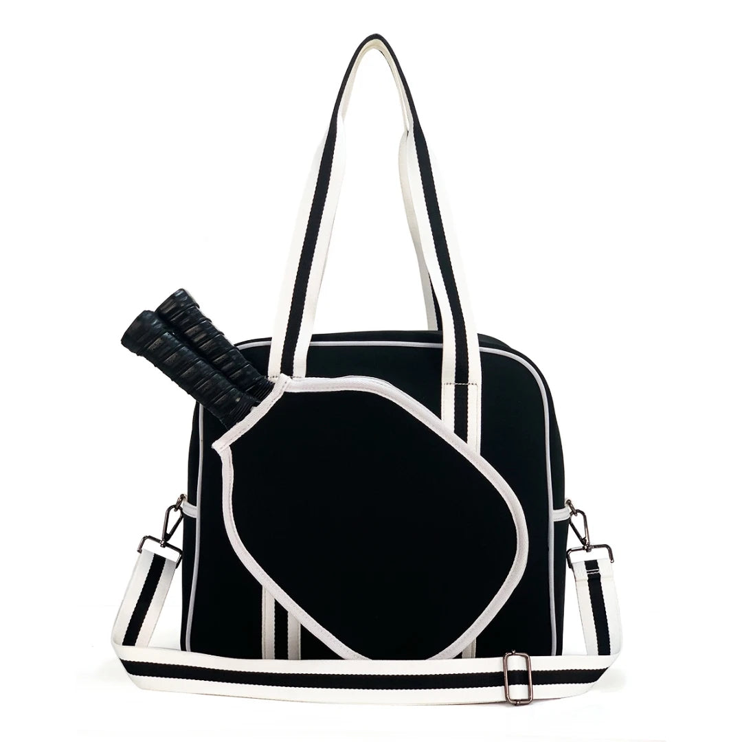 Neoprene Pickleball Bag for Women Quilted Puffer Pickleball Paddle Bag Pickle ball Racquet Bag  Large Pickleball Racket Sling