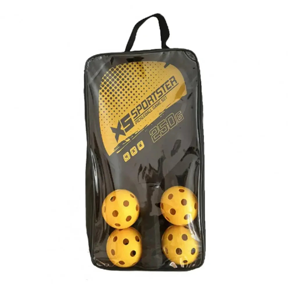 Pickleball Paddle Set With 2 Rackets 4 Balls Wooden Pickleball Paddle Racket Set With Ball Outdoor FOR Sports Combination