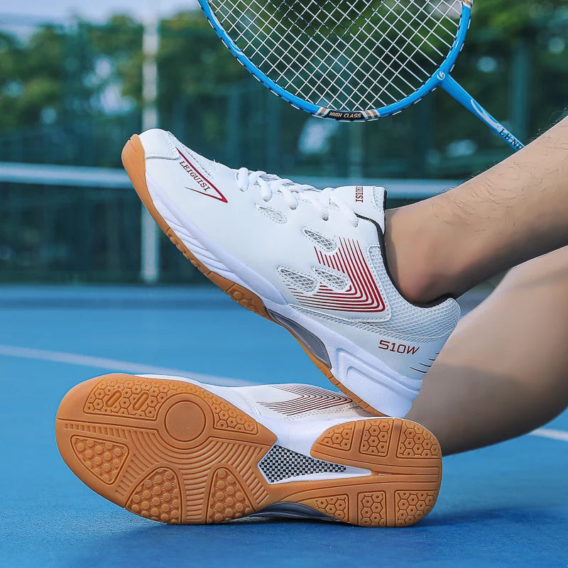 Breathable Non-Slip Wide Toe Carbon Plate Athletic Shoes - Lightweight Comfortable Mens Pickleball Shoes for Tennis, Badminton