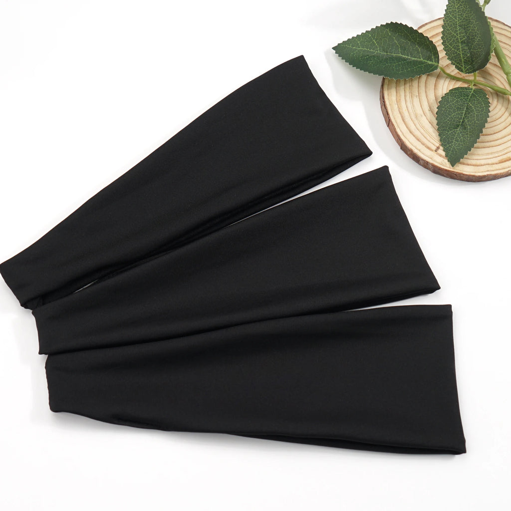 Lot de 3 bandeaux anti-transpiration élastiques pour hommes et femmes, parfaits pour le sport, le yoga et les entraînements. Accessoires pour cheveux.