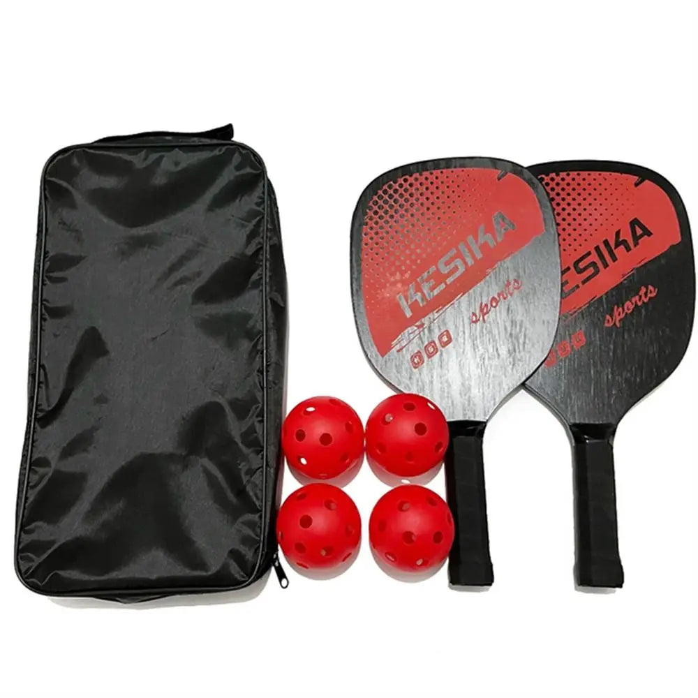 Carrying Bag Poplar Pickle Paddles Rackets Set Non-slip 4 Pickleballs Pickleball Paddles Pickle Paddles Alduld