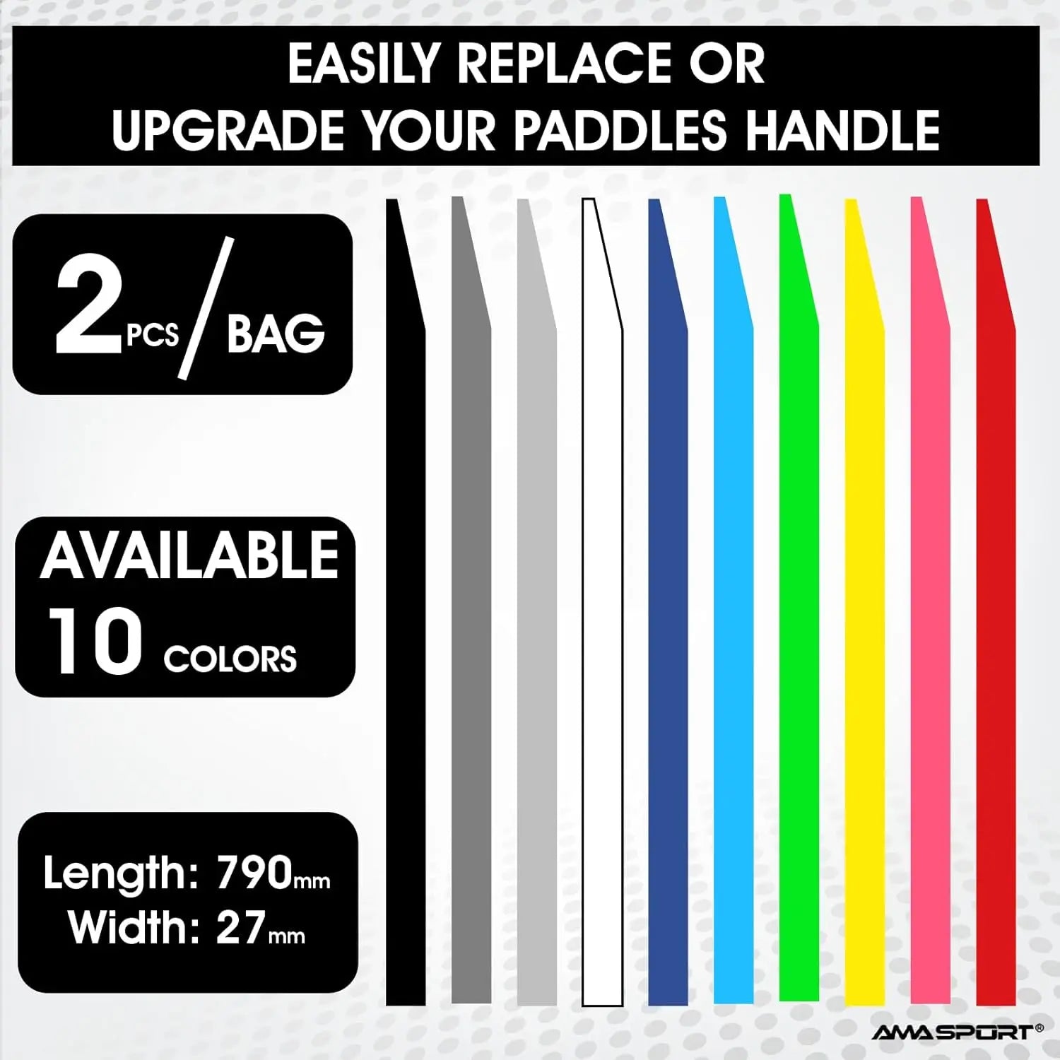 Non-Slip Pickleball Paddle Grip Tape,Moisture-Wicking Pickball Replacement Grip, Premium Pickleball Racket Replacement Grip Wrap