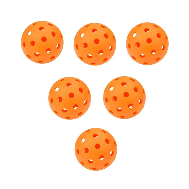 6/12pcs Indoor Pickleball Balls 40 Holes Colorful and Durable Pickleballs 72mm Training Ball Practice Entertainment Pickleball
