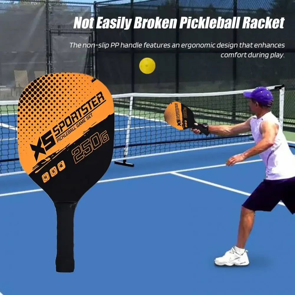 Pickleball Paddle Set With 2 Rackets 4 Balls Wooden Pickleball Paddle Racket Set With Ball Outdoor FOR Sports Combination