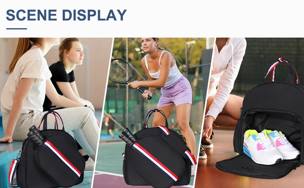 Sac à dos ajustable pour raquette de pickleball