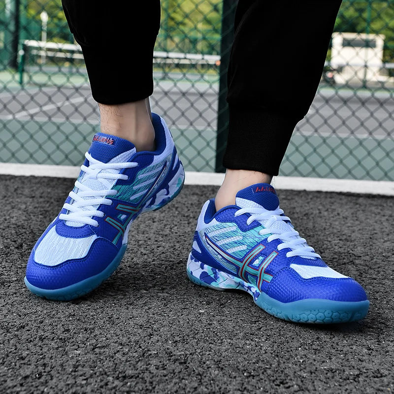 Chaussures de sport pour femmes et hommes, chaussures de badminton professionnelles, chaussures de tennis confortables et respirantes, chaussures de volley-ball amortissantes pour hommes