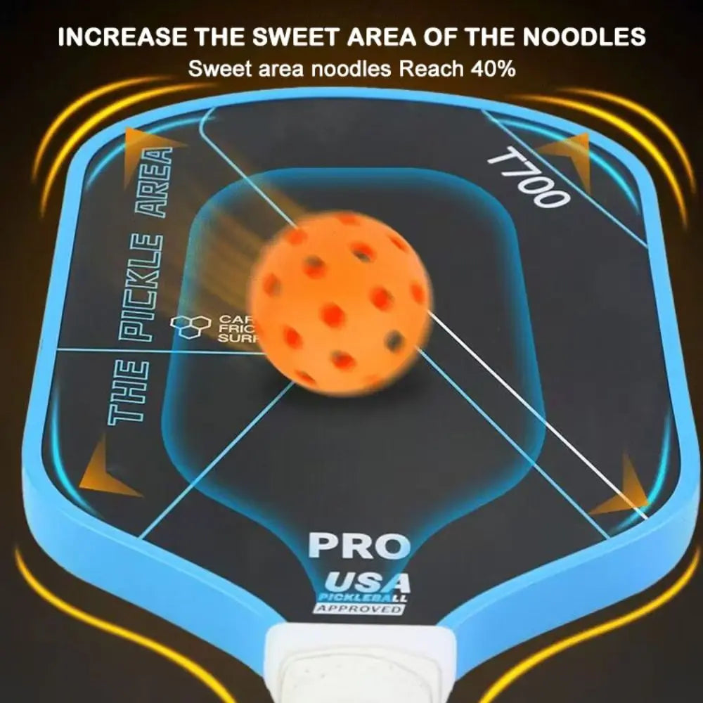 Durable T700 Pickleball Paddle 16MM Carbon Fiber Pickle Ball Paddle USAPA Approved Lightweight Professional Game Supplies