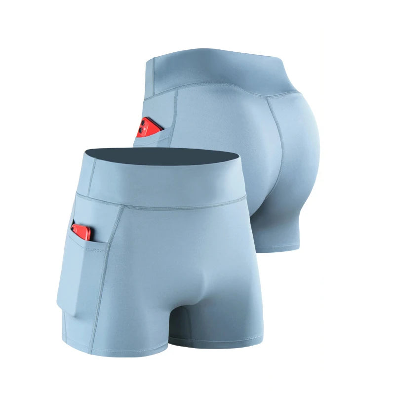 Men's Basic Quick Dry Sport Shorts Solid Color Breathable Moisture Wicking Athletic Boxer Briefs for Running Workout Fitness