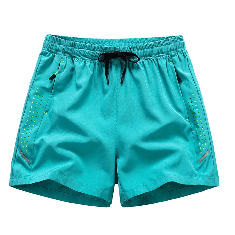 Short à séchage rapide pour homme, short d'entraînement de 12,5 cm, vêtement de sport pour homme, short de course à cordon, pantalon de fitness et de gym respirant avec trou.