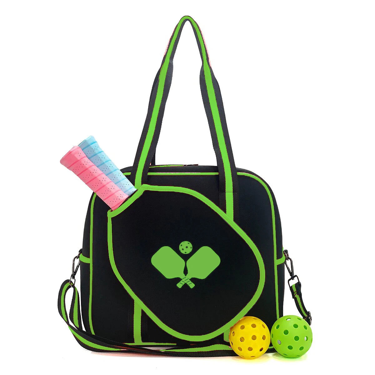 Neoprene Pickleball Bag for Women Quilted Puffer Pickleball Paddle Bag Pickle ball Racquet Bag  Large Pickleball Racket Sling
