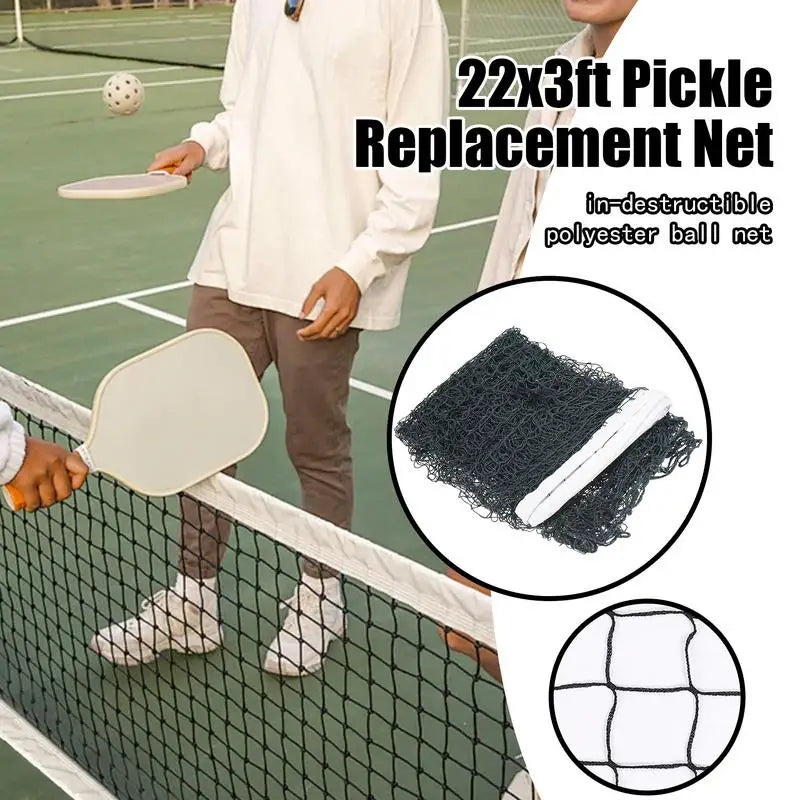 Filet de pickleball réglementaire, taille réglementaire, pour système de filet de pickleball portable, accessoires d'entraînement sportif portables.
