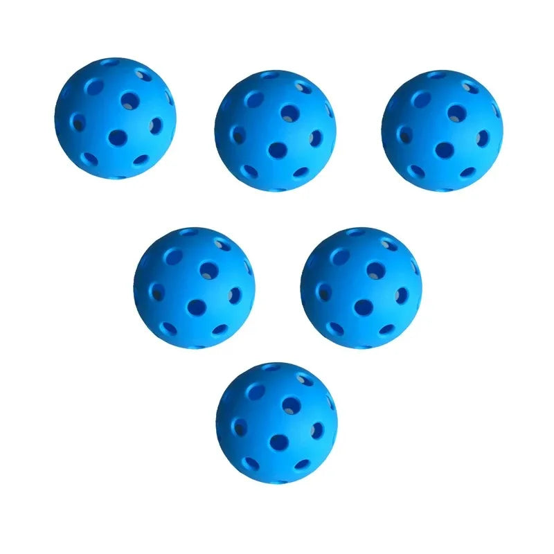 6/12pcs Indoor Pickleball Balls 40 Holes Colorful and Durable Pickleballs 72mm Training Ball Practice Entertainment Pickleball