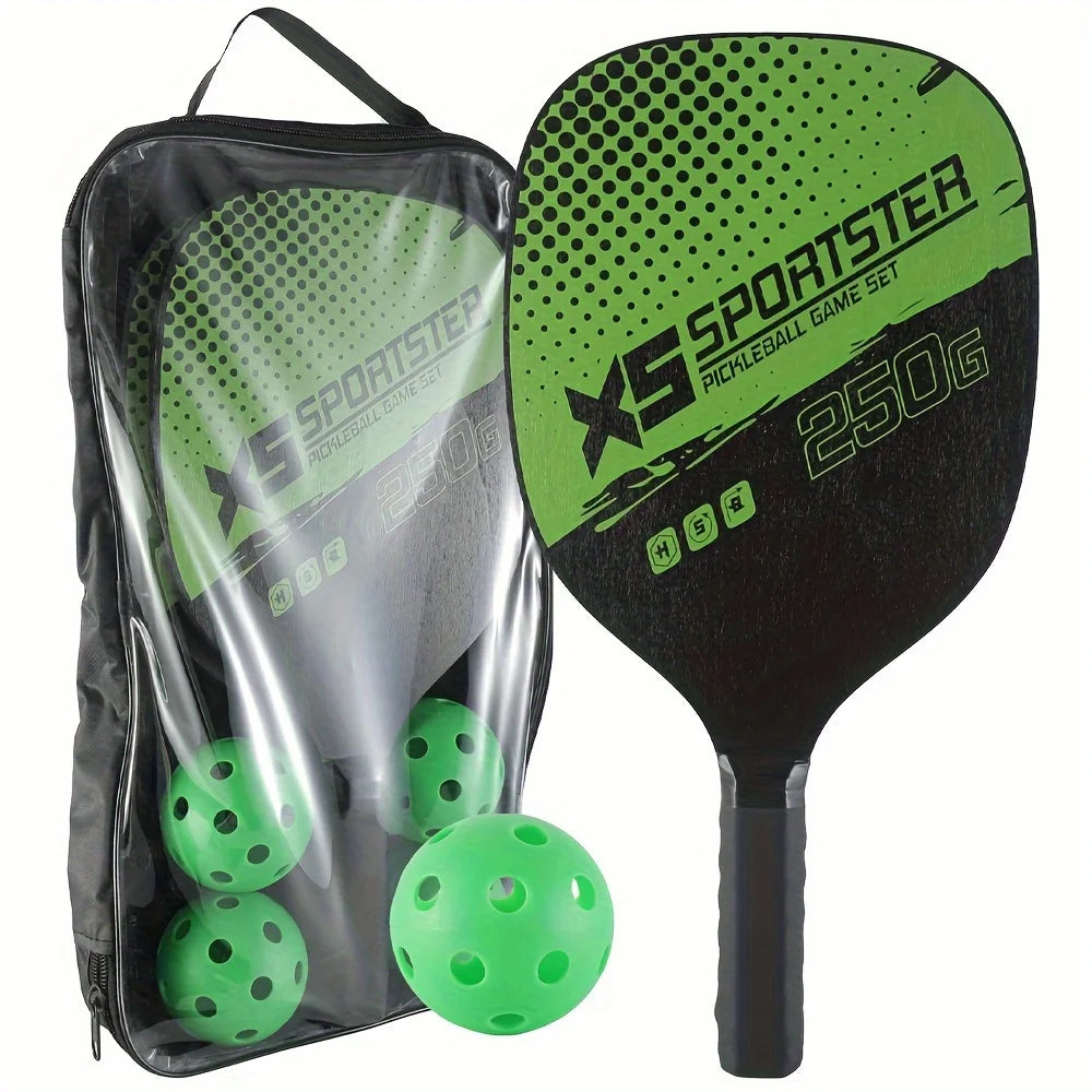 Pickleball Paddles Set of 2 Paddle for Pickleball and Ball Set Beginners Pros