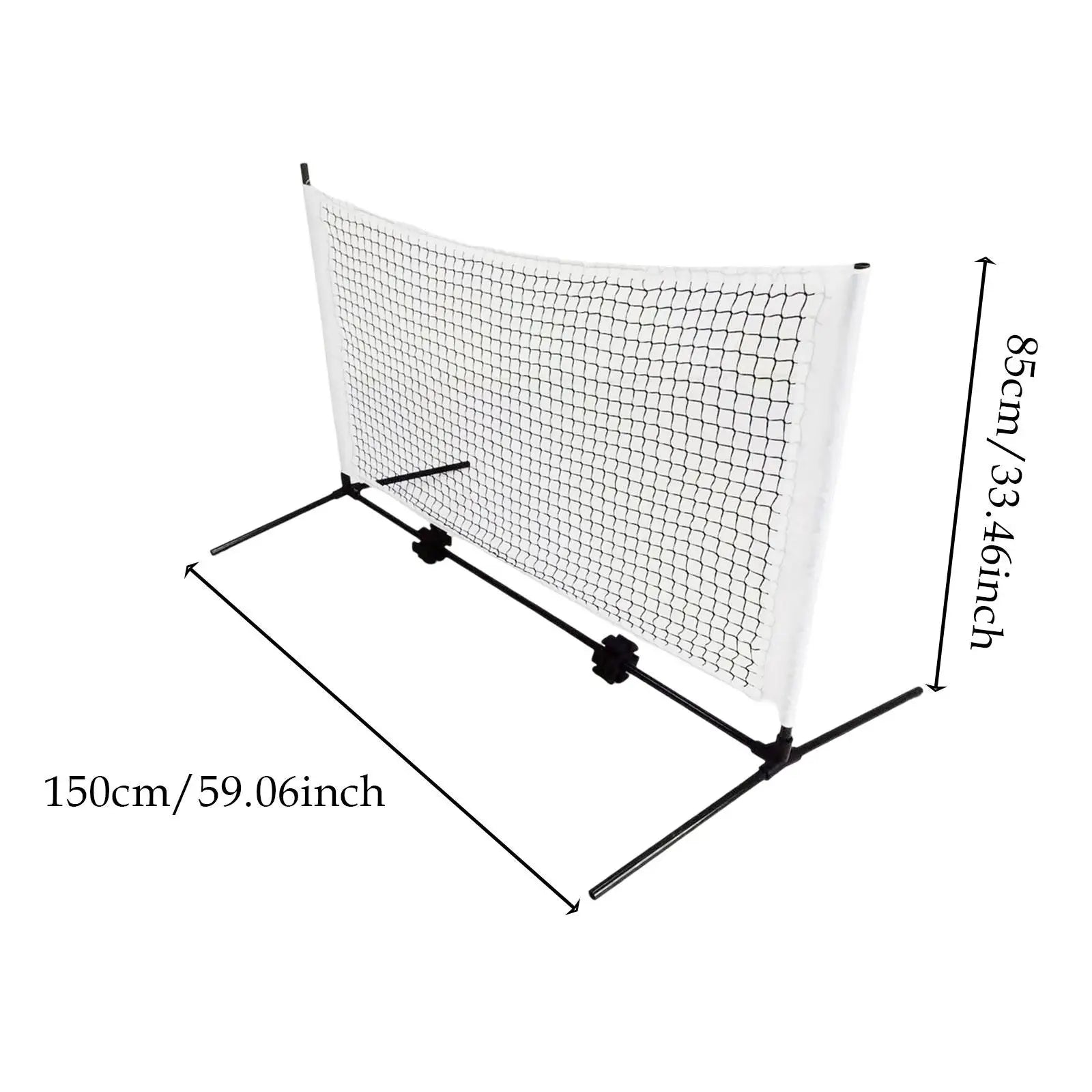 Petit filet de pickleball pour l'entraînement au badminton, installation rapide, équipement pour la maison, allée ou parc.