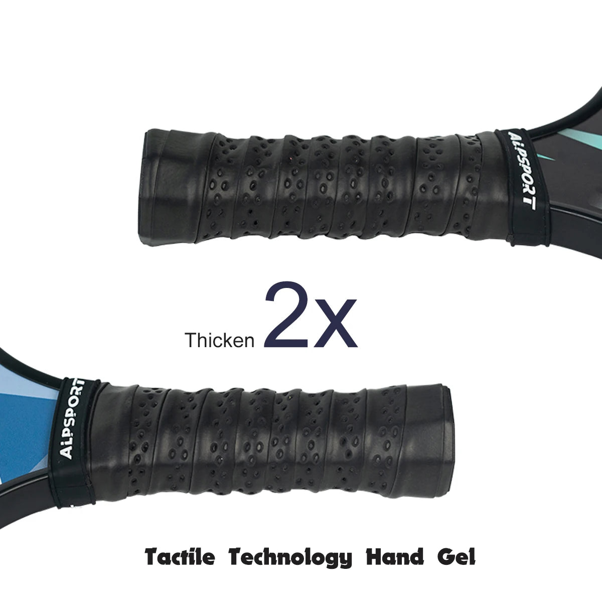 ALPSPORT ICE Double-sided T700 Carbon Fiber USAPA Certified Pickleball Paddle Black One-piece Racket Beginner Kit With Free Ball