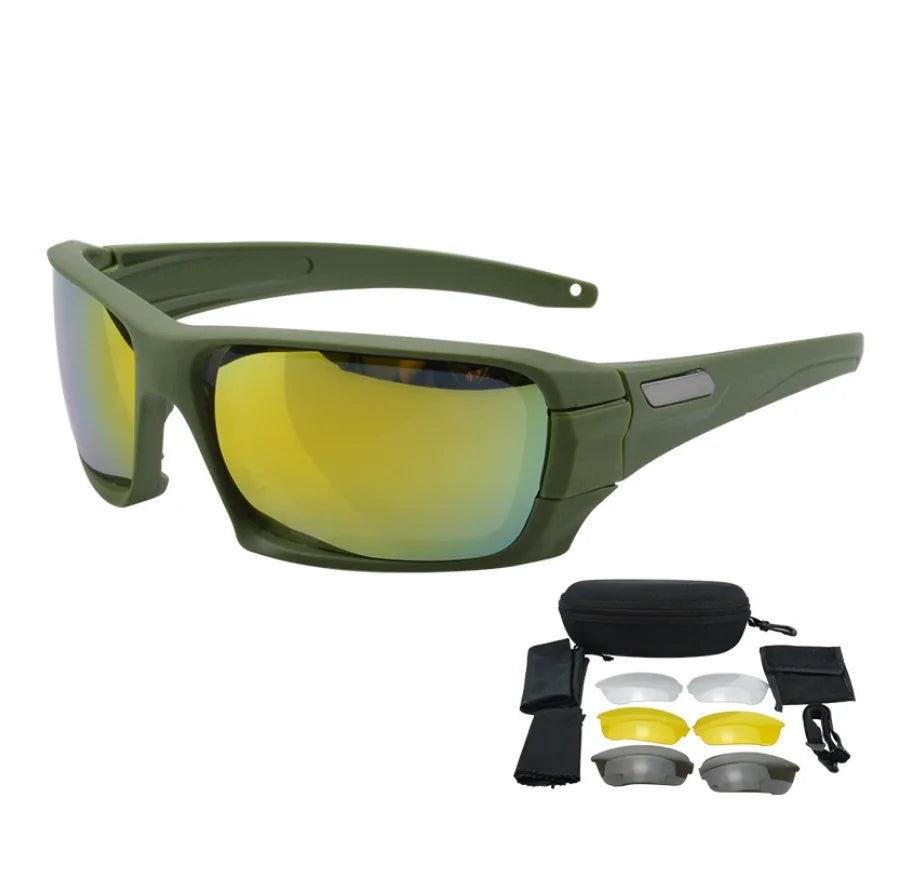 Tactical Pickleball Glasses - 4 Interchangeable Lens Sports Eyewear