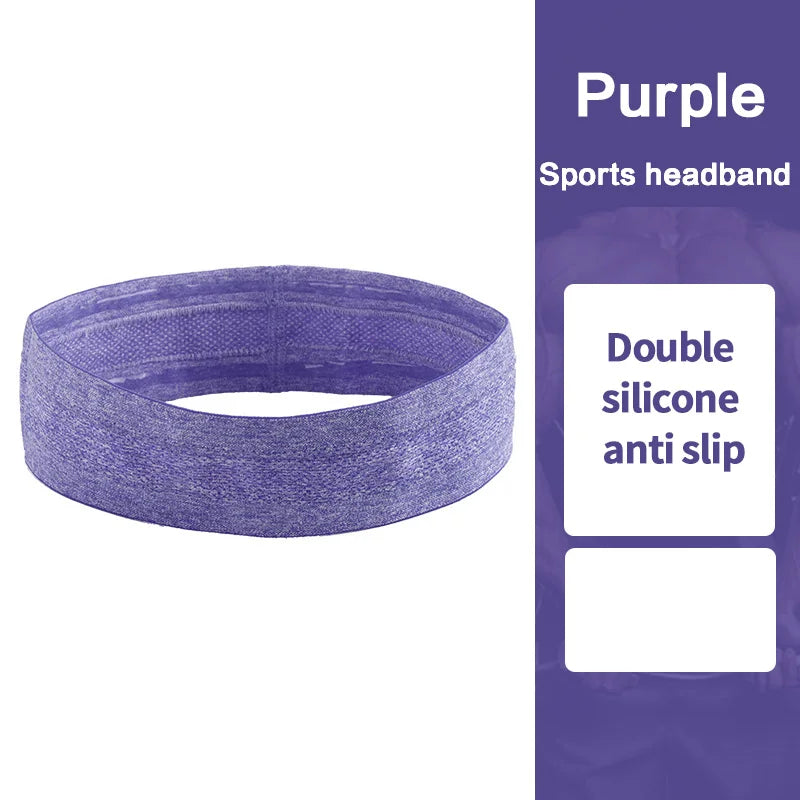 1pcs Sweatband Moisture-Wicking Breathable Men Women Sports Elastic Headband for Fitness gym Running  basketball