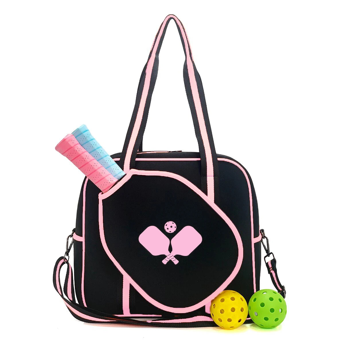 Neoprene Pickleball Bag for Women Quilted Puffer Pickleball Paddle Bag Pickle ball Racquet Bag  Large Pickleball Racket Sling