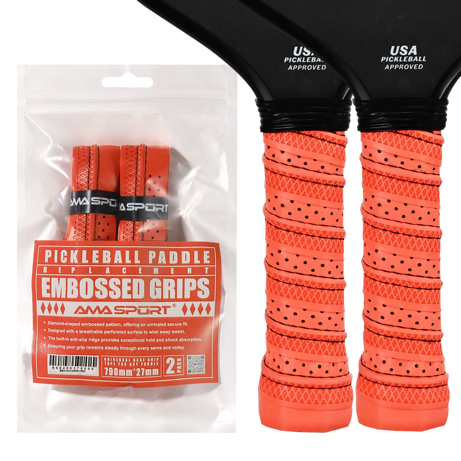 Non-Slip Pickleball Paddle Grip Tape,Moisture-Wicking Pickball Replacement Grip, Premium Pickleball Racket Replacement Grip Wrap