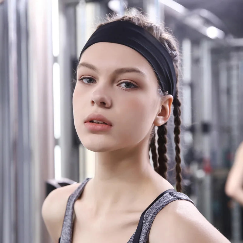 Bandeau anti-transpiration respirant et évacuant l'humidité, élastique, pour le sport (fitness, gym, course à pied, basketball) - 1 pièce