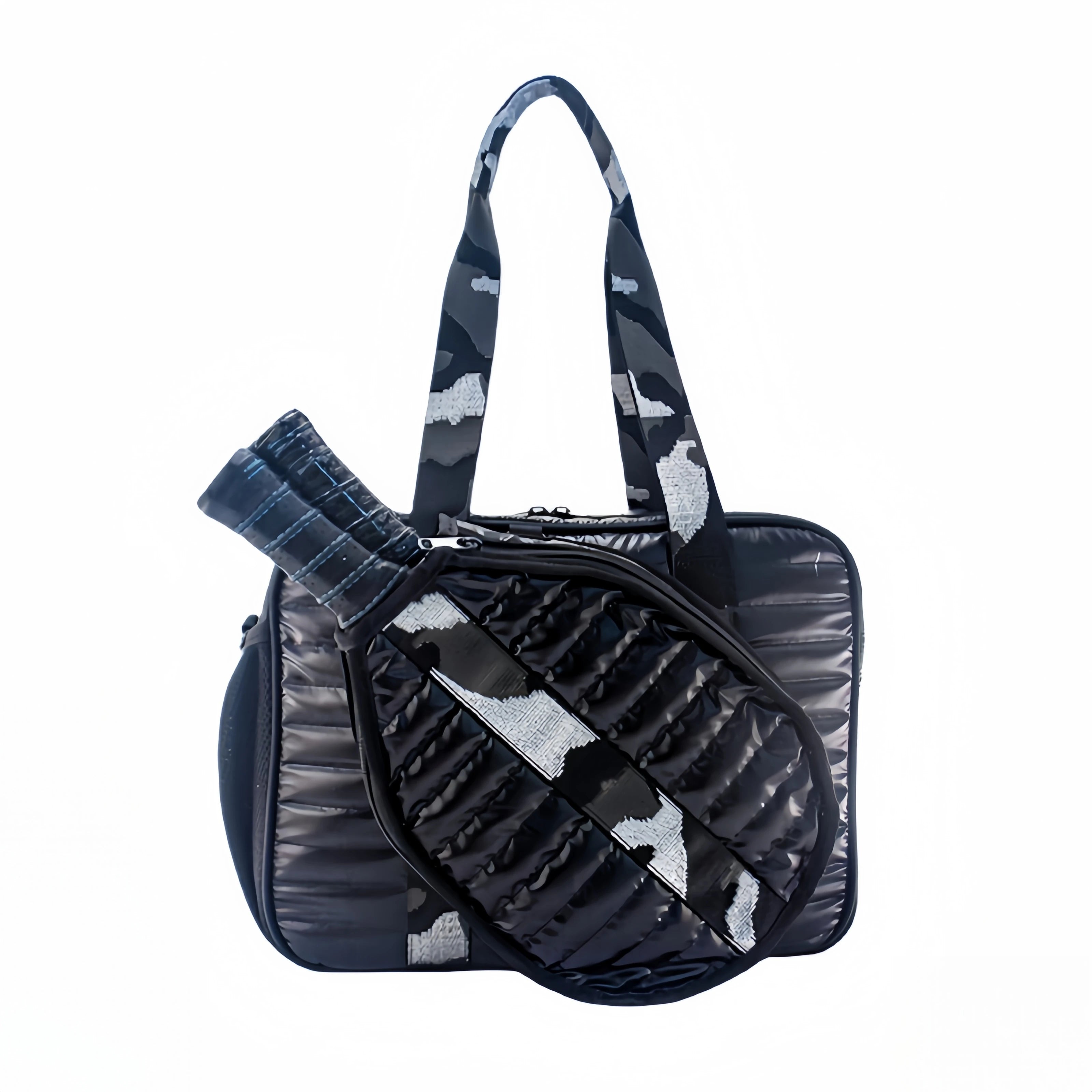 Neoprene Pickleball Bag for Women Quilted Puffer Pickleball Paddle Bag Pickle ball Racquet Bag  Large Pickleball Racket Sling