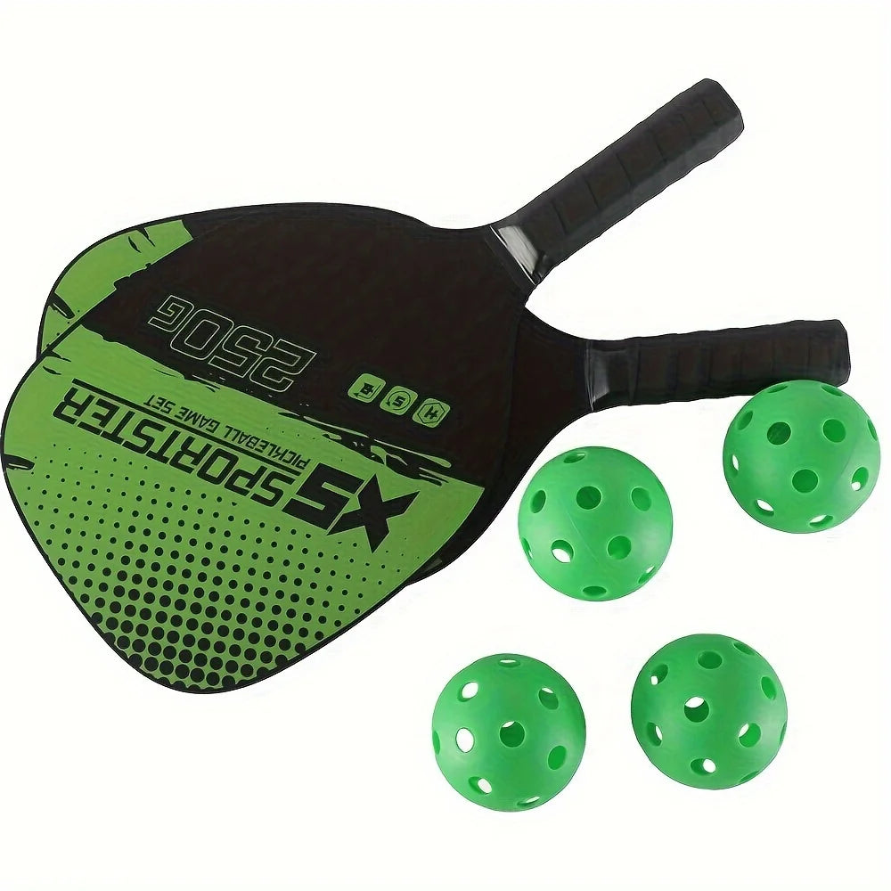 Pickleball Paddles Set of 2 Paddle for Pickleball and Ball Set Beginners Pros