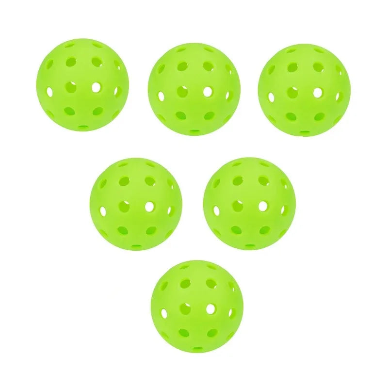 6/12pcs Indoor Pickleball Balls 40 Holes Colorful and Durable Pickleballs 72mm Training Ball Practice Entertainment Pickleball