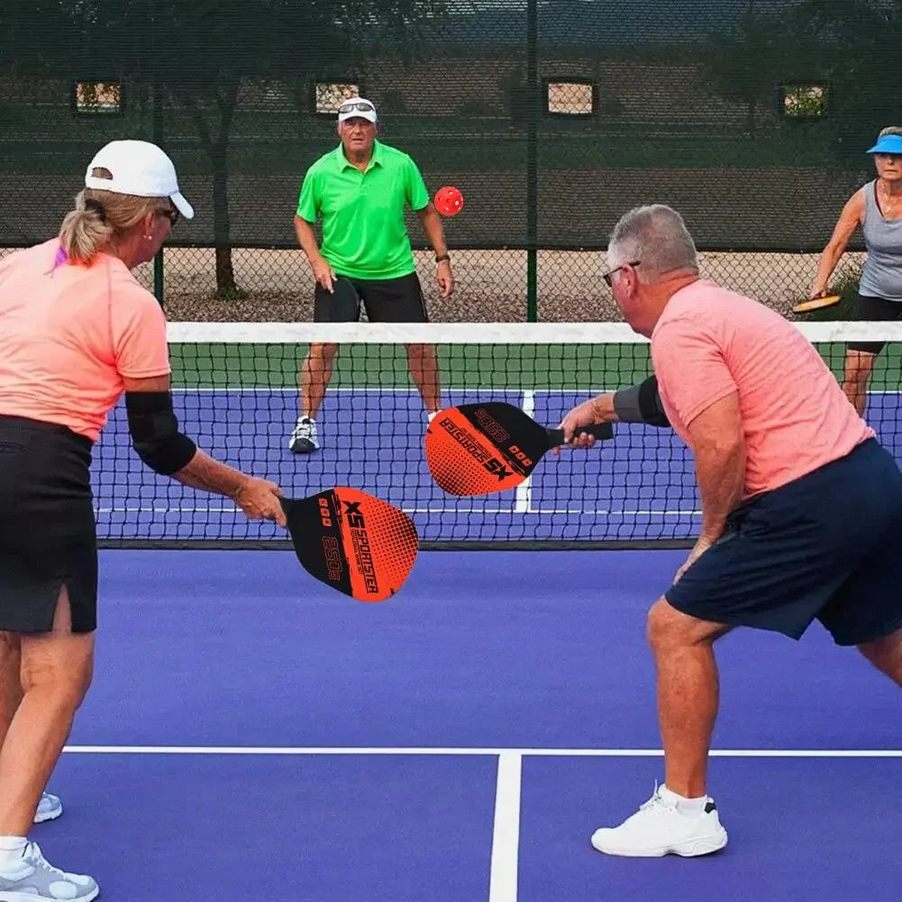 Pickleball Paddle Set With 2 Rackets 4 Balls Wooden Pickleball Paddle Racket Set With Ball Outdoor FOR Sports Combination