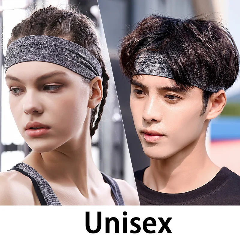 1pcs Sweatband Moisture-Wicking Breathable Men Women Sports Elastic Headband for Fitness gym Running  basketball
