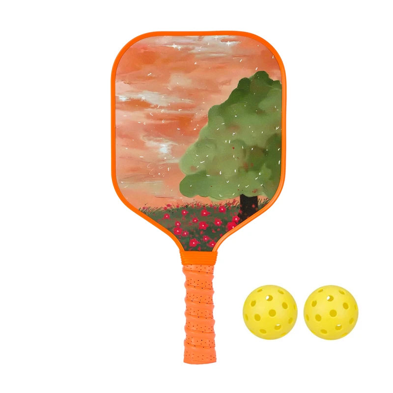 Kid's Pickleball Set (Ages 8-12) USAPA Approved Pickleball Paddle with Textured Surface for Better Controls and Smaller Balls