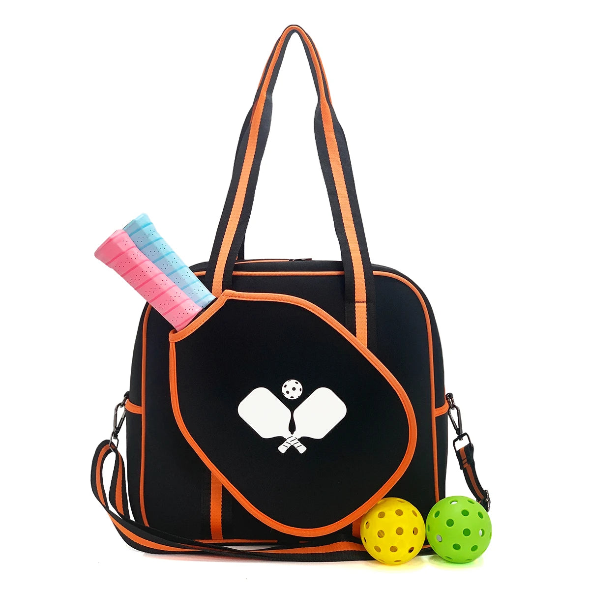 Neoprene Pickleball Bag for Women Quilted Puffer Pickleball Paddle Bag Pickle ball Racquet Bag  Large Pickleball Racket Sling