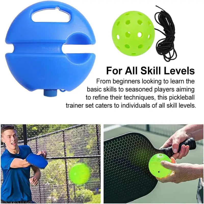 Entraîneur de pickleball, balle de pickleball avec ficelle, accessoires de pickleball, outil d'entraînement pour joueur adulte solo