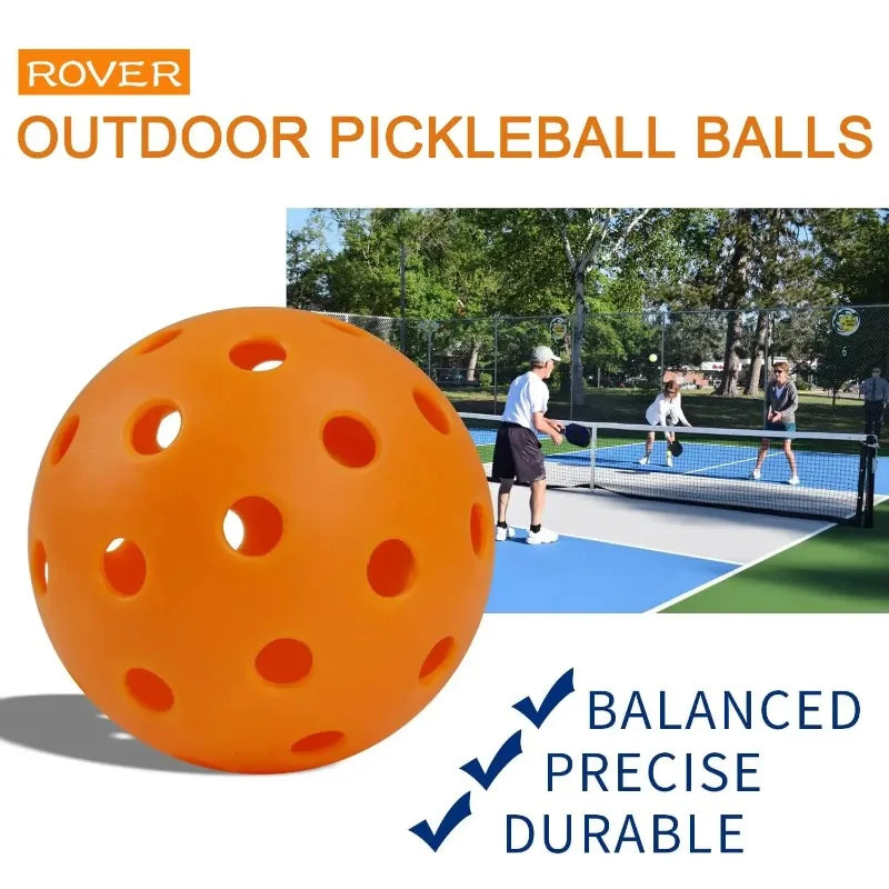 6/12pcs Indoor Pickleball Balls 40 Holes Colorful and Durable Pickleballs 72mm Training Ball Practice Entertainment Pickleball