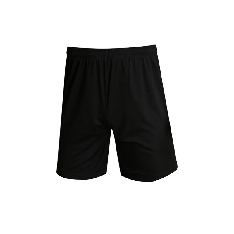 Men's Football Running Shorts Quick-drying Fitness Black Double Layer Shorts New Sport Workout Training Short Pants﻿