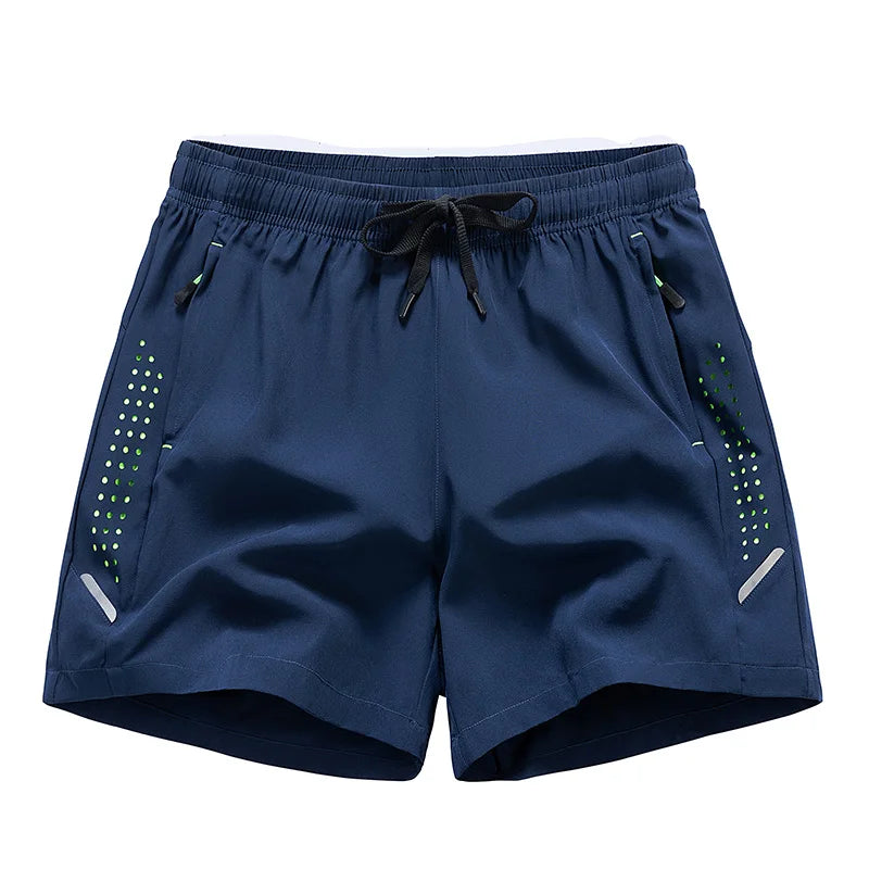 Short à séchage rapide pour homme, short d'entraînement de 12,5 cm, vêtement de sport pour homme, short de course à cordon, pantalon de fitness et de gym respirant avec trou.