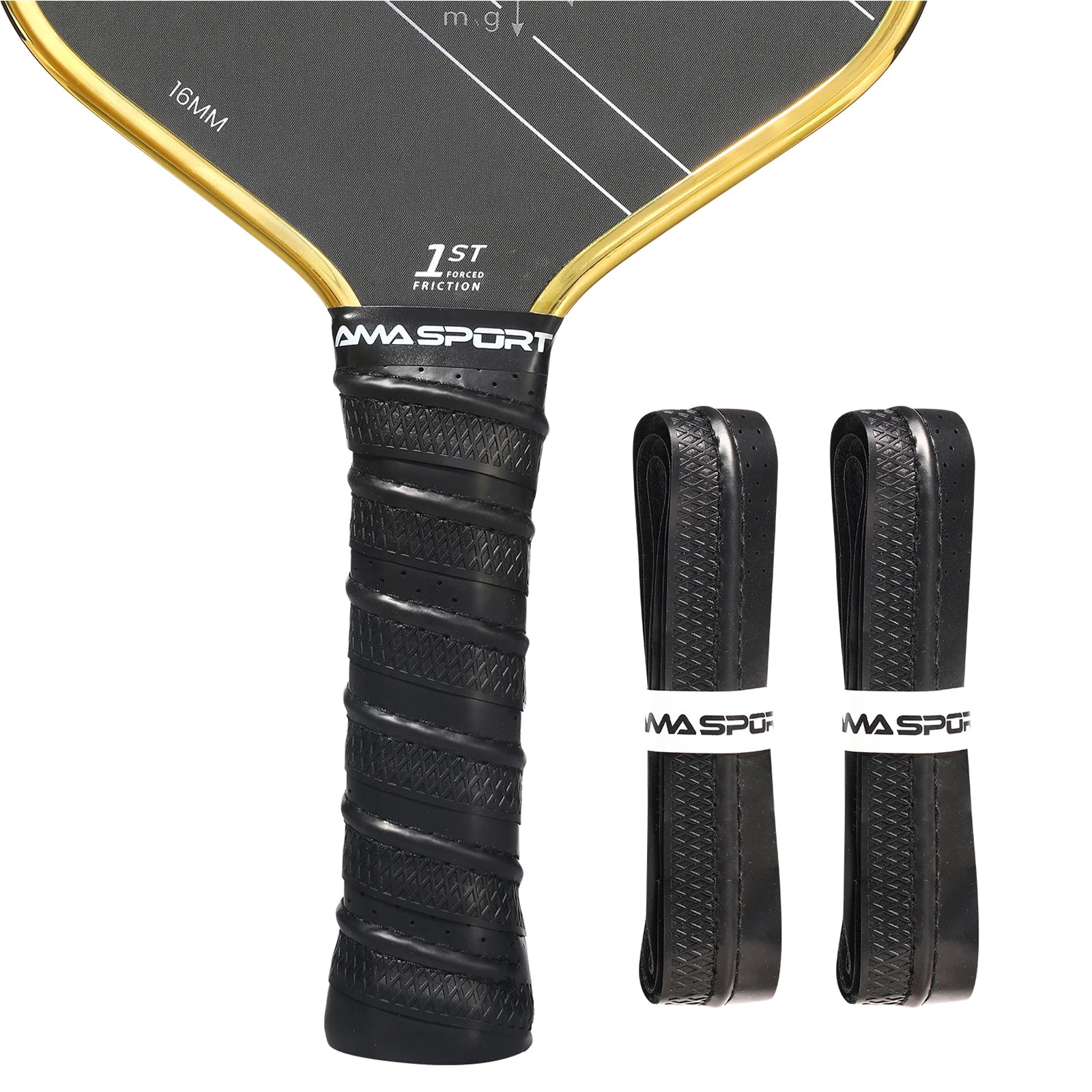 AMA SPORRT 2 Grips/Pack Pickleball Paddle Racket Overgrip Handle Grip Professional Anti-slip Rackets Pickleball Accessories