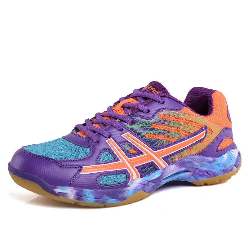 Chaussures de sport pour femmes et hommes, chaussures de badminton professionnelles, chaussures de tennis confortables et respirantes, chaussures de volley-ball amortissantes pour hommes
