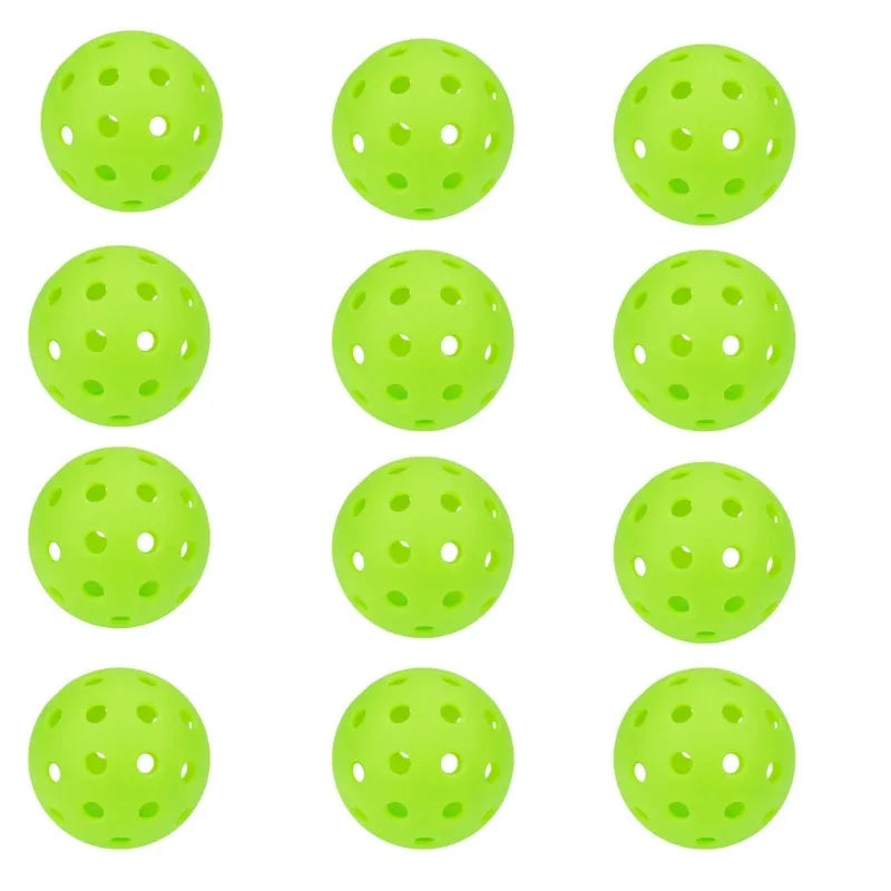 6/12pcs Indoor Pickleball Balls 40 Holes Colorful and Durable Pickleballs 72mm Training Ball Practice Entertainment Pickleball